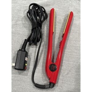 Ultra CHI Red 1" Tourmaline Ceramic Hairstyling Flat Iron GF1333